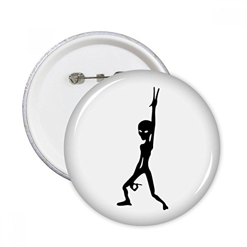 Badge Alien rond univers pour customiser une veste en jean ou sac à dos