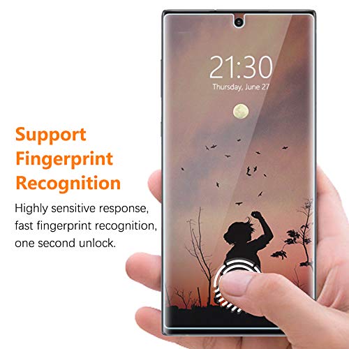 [3 Pack] UniqueMe Screen Protector Compatible with Samsung Galaxy Note 10 Plus/Samsung Galaxy Note 10+ / Note 10 Plus 5G,[Fingerprint Available] TPU Film - Thumbnail 3