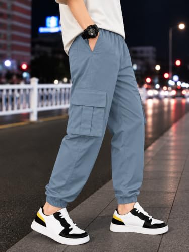 Image of TAGAS Boys Side Pocket Cargo Pant|| CargoPants|| Regular Slim Pant for Kids ||Relaxed Trouser ||Joggers Pant for Men ||Boy Loose Comfortable Cargos|