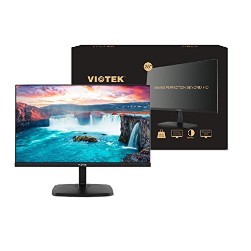 Viotek H250 25 Inch Ultra Thin Computer Monitor With Frameless Led Display 1920 X 1080P, 60Hz, And 2Ms With Hdmi And Vga, Vesa #TOP5