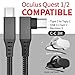 10FT USB 3.0 Type C to C high-speed data transfer charging cable,90 degree L-shaped design,suitable for VR headsets and gaming PCS,compatible with Quest 3,Quest 2/Pro,Pico 4,VR games accessory cable