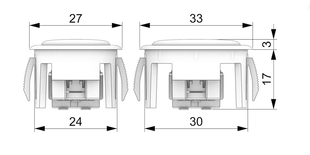Amazon.co.jp: 1個 30mm と 14個 24mm パンクワークショップ 新型