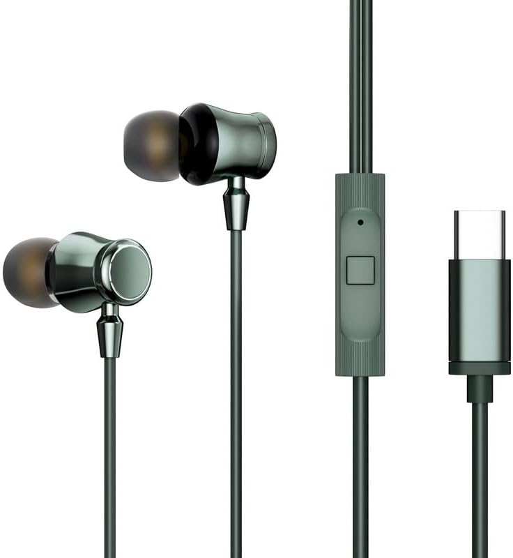 Type C Headphones with Mic for Sony Xperia Pro Original Deep Bass and Clear Sound, C Type Earphones Wired with Android Smartphones, Tablets, and USB C Devices(ZA8)