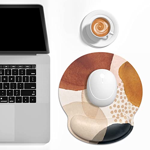 Dapesuom Ergonomic Mouse Pad With Wrist Rest Support, Memory Foam Computer Mouse Pads For Wireless Mouse, Cute Gaming Mouse Mat, Pain Relief Mousepad For Laptop Desk Work Women, Abstract Marble #TOP6