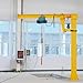 Industrial Free Standing Jib Crane 1–10 Ton, Heavy Duty Column Mounted Jib Crane with Electric Hoist and 360 Degree Rotation