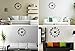 Toppers Frameless Large Modern 3D DIY Large Wall Clock Mirror Stickers Home Office Decoration