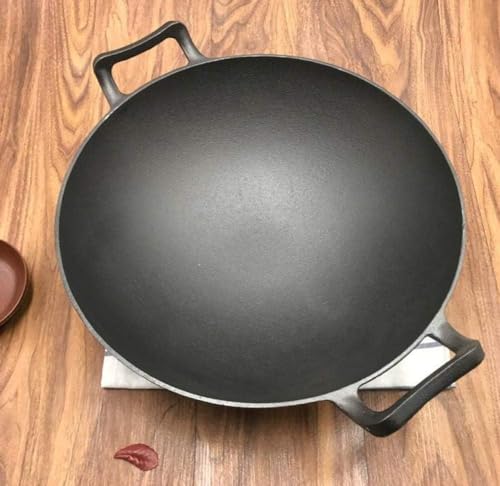 Wok de hierro sin recubrimiento 36 cm para cocina miniatura 2