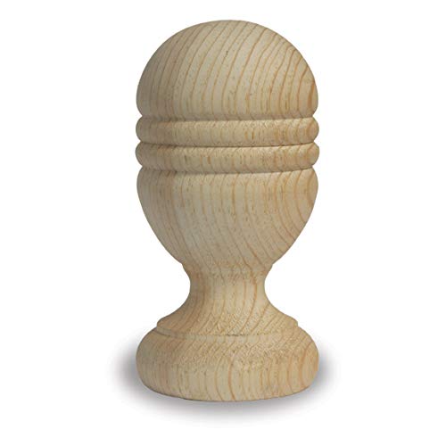 Image of Queen Elizabeth Finial 4 inch - Cedar