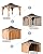 GarveeLife Hardtop Wood Gazebo 12'x12' for All Weather, with Double Metal Roof, Heavy Duty Wooden Frame, Net, and Curtain, Permanent Building for Patio, Deck, Backyard, Lawn, and Garden, Khaki