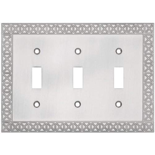 Placa triple interruptor Stanley v8044 soluciona el desgaste de embellecedores en pasillos 5