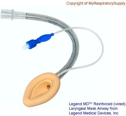 Reinforced Flexible Legend MD Laryngeal Mask LMA, Size 4, Reusable