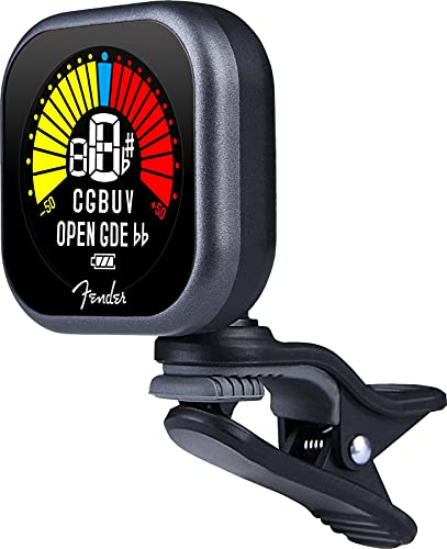 Image of Fender Flash Lite Clip-On Tuner for Acoustic Guitar, Electric Guitar, Bass, Mandolin, Violin, Ukulele, and Banjo
