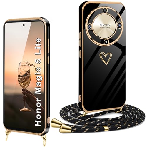Coque Avec Cordon Pour Honor 400 - Housse Silicone Transparente + Cordon à Porter Au Cou Ou En Bandoulière, Protection Complète - 9