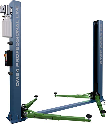 Pont &eacute;l&eacute;vateur professionnel &agrave; 2 piliers DTPF 6093 EP 4.0T - 400 V - &Eacute;quipement d'atelier - Plate-forme de travail - Cric avec 10 litres d'huile - Mod&egrave;le 2021