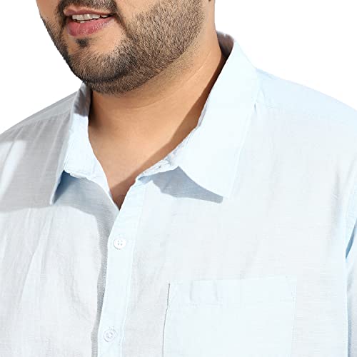 Image of CAHOOT Instafab Plus Men's Button Up Regular Fit Shirt for Casual Wear | Modern Clothing Shirt Crafted with Regular Sleeve, Comfort Fit & High-Performance for Everyday Wear