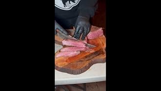 TIVOLI Feather Carving Knife,8 inch Boning Butcher Knife for Meat Cutting, Hand Forged High Carbon Steel Viking Fillet Knife for Brisket Outdoor Camping BBQ Father's Day Christmas Gift Men Women