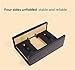 QCZGDHJ Fold Yoga Box for Reformer 24.4X 17 X 9 Inch Pilates Reformer Box, Premium PU and Wood Pilates Sitting Box, Home Use Pilates Bed/Pliates Reformer Machine Accessories,Black