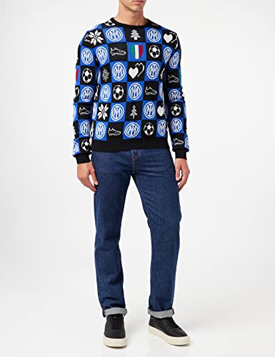 Inter Xmas Jumper 2021 Pull Mixte Cadeau Idéal pour Supporter - 2