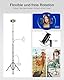 Elitehood 203cm Hoch Handy Stativ, Aluminium iPhone Stativ mit 360°Drehbarer Handyhalterung, Verstellbarer Schwanenhals Overhead Tripod für Smartphone für iPhone 14 13 12 Pro Max Mini/Android Phone