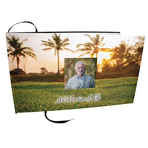 Image of Golf Celebration of Life Funeral Guest Book for Memorial Service