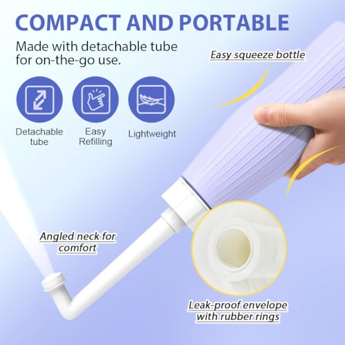 Image of HANNEA 500ml Health Faucet with 2 Spray Nozzles, Travel Bidet
