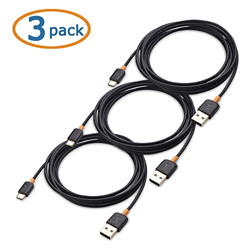 Cable Matters 3-Pack Usb To Usb C Charging Cable With 3A Fast Charging In Black 6.6 Feet For Samsung Galaxy S22, S22+, S22 Ultra, Note 20, Lg G8, Google Pixel 6A, Ipad Pro, Nintendo Switch And More #TOP1