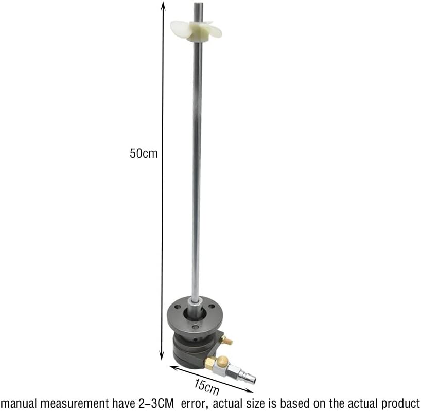 1 Gallon 1/16 Air Motor Mini Air Powered Pneumatic Motor 5 Liter Agitator Fan Type Agitator Paint Liquid Mixer Stirring Machine