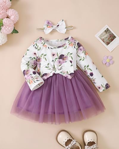 Baby Girl Dress Newborn Toddler Girl Fall Winter Dress Tutu Tulle Dresses for Girls2