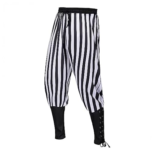 Beokeuioe Pantalones medievales para hombre, disfraz de pirata, cosplay, renacimiento, pantalones vikingos, a rayas, pantalones de ocio, con bolsillos, pantalones coloniales, disfraz medieval, | Ya disponible en tu tienda friki favorita! En mundofriki.es! Beokeuioe Pantalones medievales para hombre, disfraz de pirata, cosplay, renacimiento, pantalones vikingos, a rayas, pantalones de ocio, con bolsillos, pantalones coloniales, disfraz medieval, | Ya disponible en tu tienda friki favorita! En mundofriki.es!