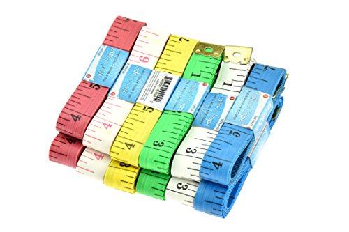 Set de 12 cintas métricas de sastre SE 5 pies miniatura 5