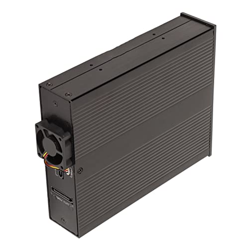 Caja externa para disco duro 3.5in aluminio con ventilador miniatura 7