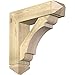 Ekena Millwork BKT0806X30X30OLY03RDF Olympic Arts and Crafts Rough Sawn Bracket w/Offset Brace, Douglas Fir