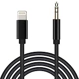 Aux Cord for iPhone, [Apple MFi Certified] Lightning to 3.5mm Audio Cable for Car, Headphone Jack Adapter Compatible with iPhone 12/11/XS/XR/X/8/7/6/iPad to Car/Home Stereo/Headphone/Speaker (3.3ft)