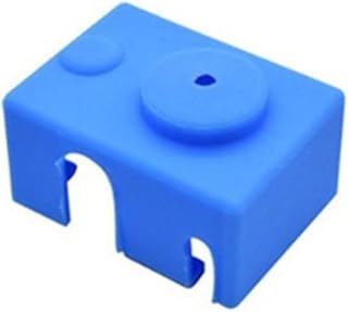 APAAZO Silicone Socks Compatible With E3D V6/V5 MK8 MK9/MK10/Volnaco Heated Block Sleeve Hotend Protector Cover Compatible With 3D Printer Parts Heater Blocks (Color : V6 PT100 Blue Sock)
