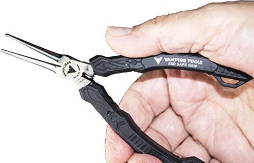 Vampliers 5.5" Precision Mini Needle Long Nose Pliers With No Serration Jaws, Made In Japan : Vampire Tools Vt-001-5Nn #TOP4