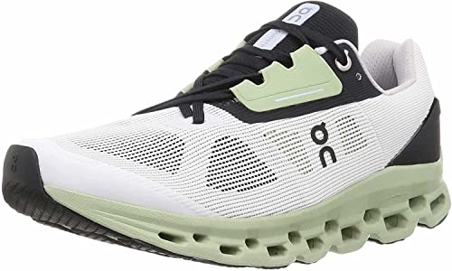 On Uomo Cloudstratus Synthetic Textile White Black Formatori 41 EU