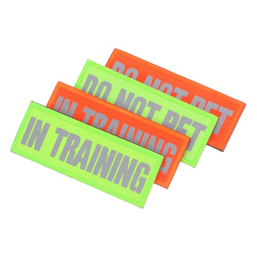 BESPORTBLE 4 Stück Haustier Hunde Patches Hundetrainings Patches Reflektierende Haustierausrüstung Für Weste