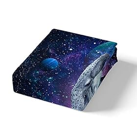 Two Whales Duvet Cover Set Dark Galaxy Universe Nebula Bedding Set 2pcs for Kids 3D Planet Comforter Cover Soft… 41 wI b8dsL. SS280