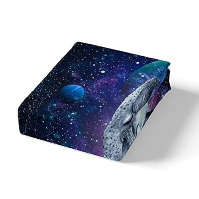 Two Whales Duvet Cover Set Dark Galaxy Universe Nebula Bedding Set 2pcs for Kids 3D Planet Comforter Cover Soft… 41 wI b8dsL. SS400
