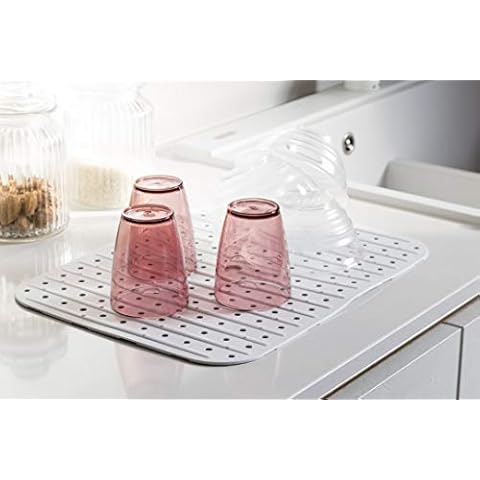 Bama Square Soft Sink Mat in White Cover