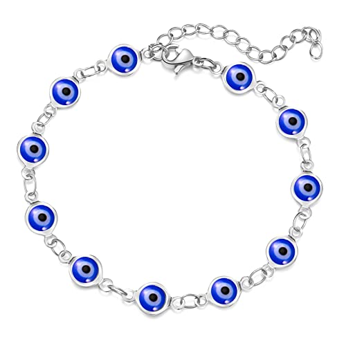 Image of choice of all Evil Eye Bracelet for Women,14K Gold Plated Turkish Blue Eye Chain Bracelets for s Christmas s for s