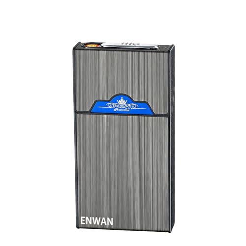 ENWAN ���C�^�[�t���^�o�R�P�[�X USB�[�d�� �^�o�R�P�[�X 20�{���[ �d�M�� ���� �h�� ���O�Ή� �����Y ���f�B�[�X ������� �V�K���b�g�P�[�X (�u���b�N, �X���������O�T�C�Y�iMEVIUS Superslim 100���Ή��j)