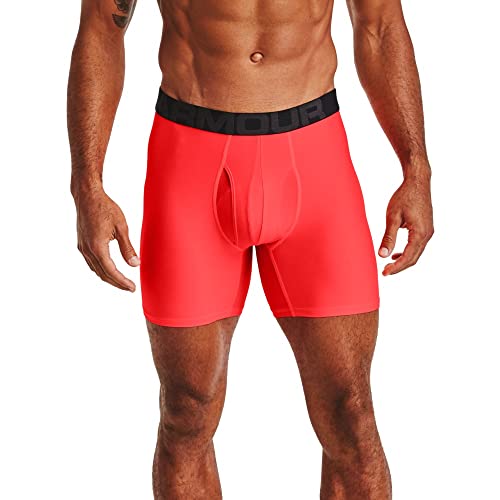 Image of Under Armour mens Multi-pack Performance Tech Boxerjock Brief, 6 inch Inseam, All-day Comfort & Soft