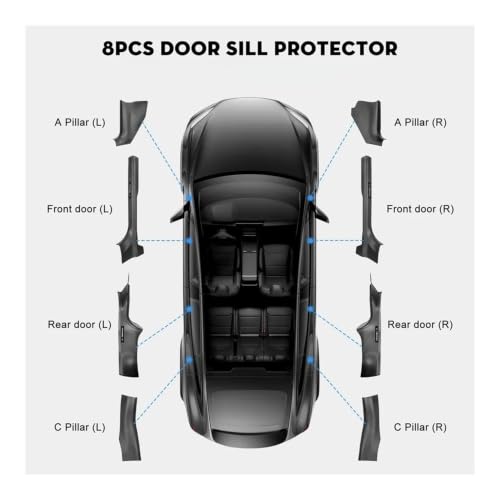 Protector antideslizante de entrada para Tesla Model Y Juniper 2025 2026 6