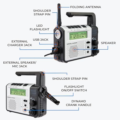 Midland - XT511 - Emergency Radio - 22 Channel Two-Way Base Camp Radio - Image 4