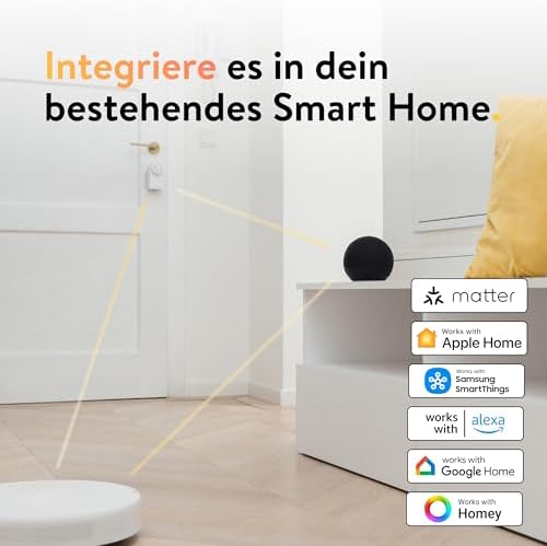 Bild 5 - Nuki Smart Lock Go (2025) mit Bluetooth, WLAN & Matter, elektronisches Türschloss macht Smartphone zum Schlüssel & ermöglicht schlüssellosen Zutritt, smartes Schloss zum Nachrüsten ohne Zylindertausch