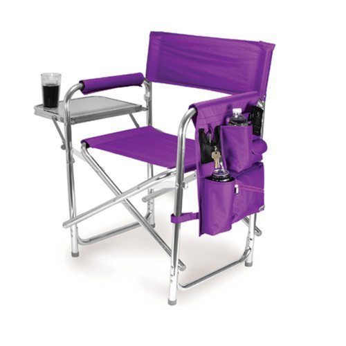 Graphic Image Aluminum Sports Chair, Purple
