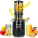Silvergear® Extracteur de Jus | pour presse-fruits et légumes | centrifugeuse Moteur puissant à 60 tours/minute | Juicer 250 W | Avec Goulotte d'Alimentation de 103mm | Noir