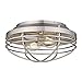 Golden Lighting 9808-FM PW Seaport Flush Mount, Pewter