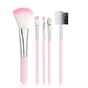 Flair Fusion Mini 5 Pink Makeup Brushes Set for Makeup - (Pack of 5)